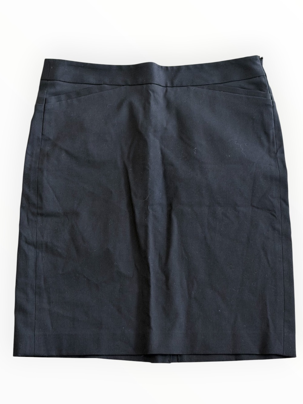 THEORY Black Tailored Pencil Skirt Wool Blend Sz 4 Work Business Designer Luxury